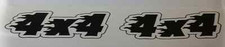 4x4 Flames Truck Sticker Decal 3x 10 2