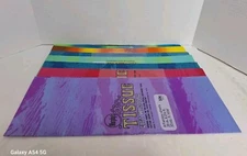 Vintage 70s Hippie Stripe Tissue Paper Lot of 64 Pcs Vivid Brite Assorted Colors