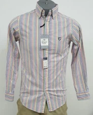 Daniel Cremieux Lightweight Oxford Multi Striped L/S Men's Shirt NWT $69.50 S XL