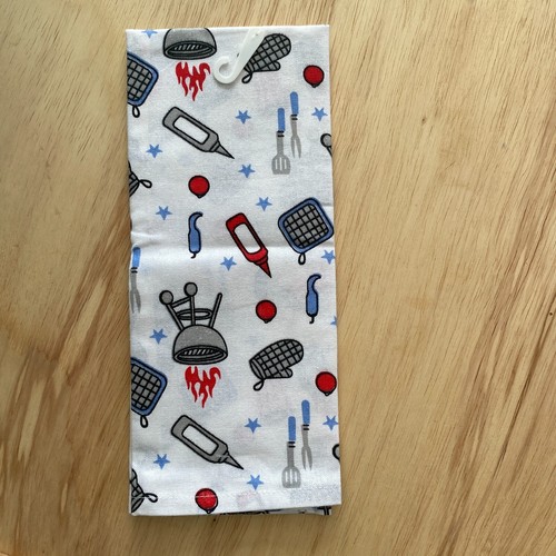 Patriotic Barbeque Kitchen Towel Oven Mitt & Pot Holder 3Pc Set Americana NWT - Picture 10 of 20