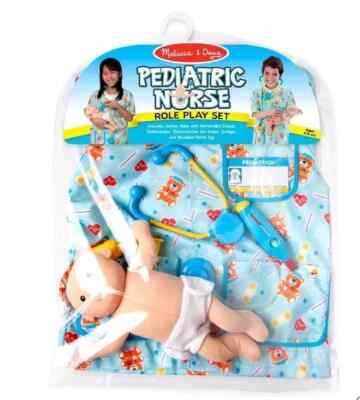 New Melissa and Doug Kids Dress Up Pretend Play Pediatric Nurse Set