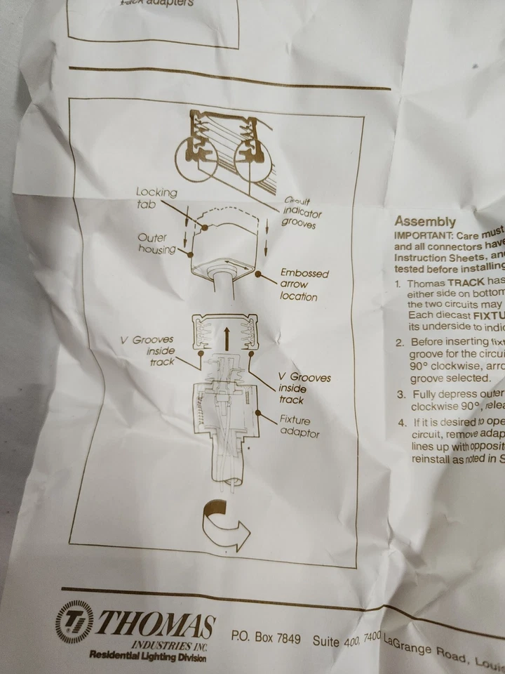 Cabezales de iluminación Thomas Track TR221-8 de colección nuevos Foto 4 de 4