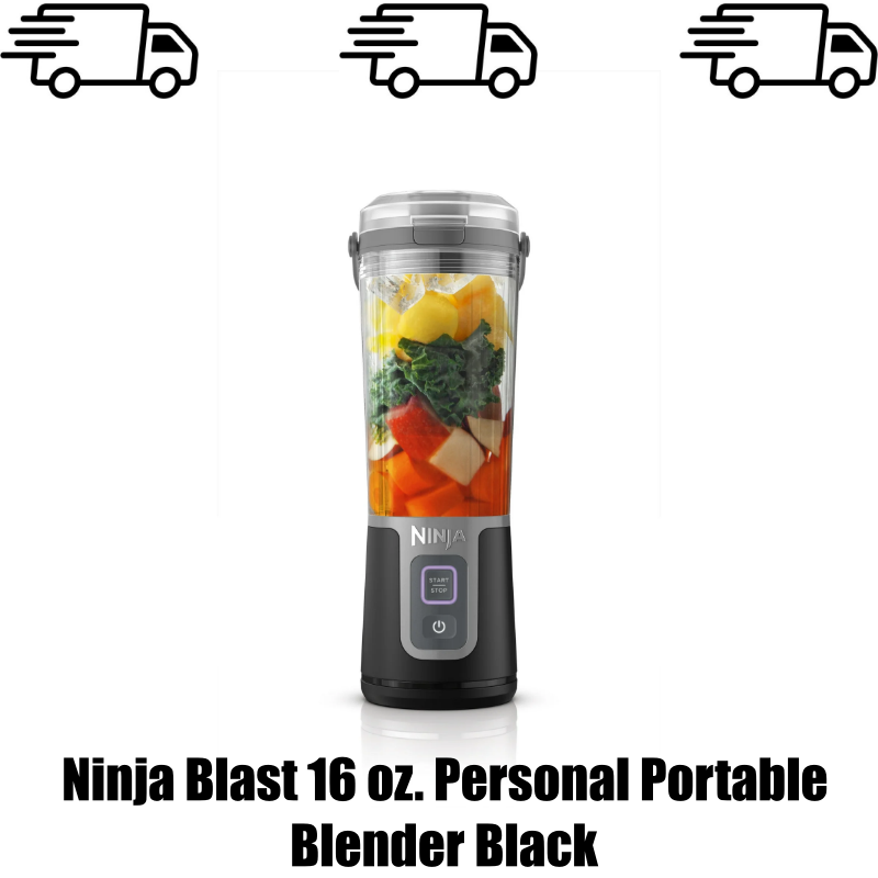 Ninja Blast 16oz Portable Blender for Smoothies On The Go - Black-image