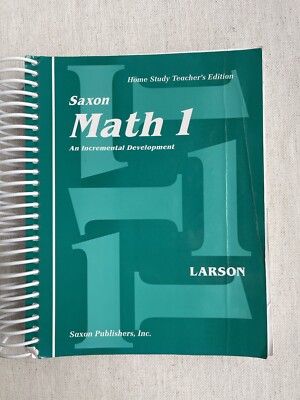 Saxon Math 1 Home Study Teacher’s Edition Grade 1 Larson Homeschool | eBay