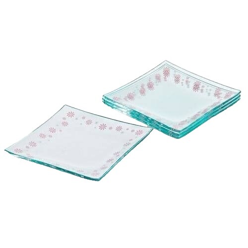 GothaBach 100 Sets 2.4'' Mini Dessert Plates With Tasting Spoons, Clear Disposable