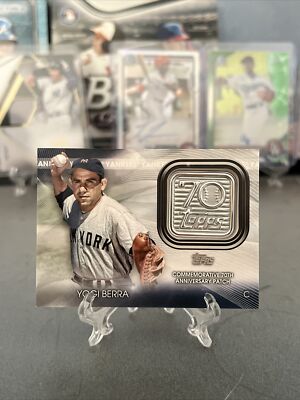 2021 Topps Commemorative 70th Anniversary Logo Patch #T70P-YB Yogi Berra MLB