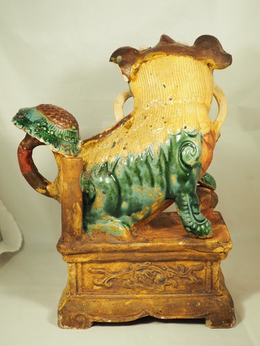 CHIEN DE FO ANCIEN CHINESE ANTIQUE DOG CERAMIC - Imagen 11 de 21