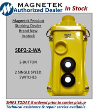 Magnetek SBP2-2-WA Pendant 2-Button Single-Speed 2-Spd Switches