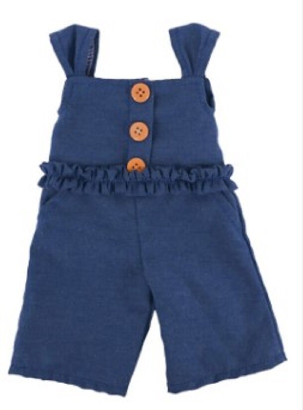 Pant Outfit, Capri One Piece Blue Jean Jumper Outfit, Designed for 18