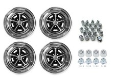 Magnum 500 Wheel Kit - Includes Wheels Caps Lugs - Choice Of Size Caps