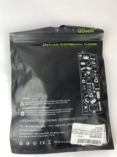 QGeeM Deluxe Computerkabel USB auf Typ C Adapterkabel 6 Fuß 2er-Pack - Bild 3 von 10