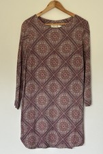 Zimmermann Damask Square Long Sleeve Round Neck Shift Dress Size 3/AUS 12