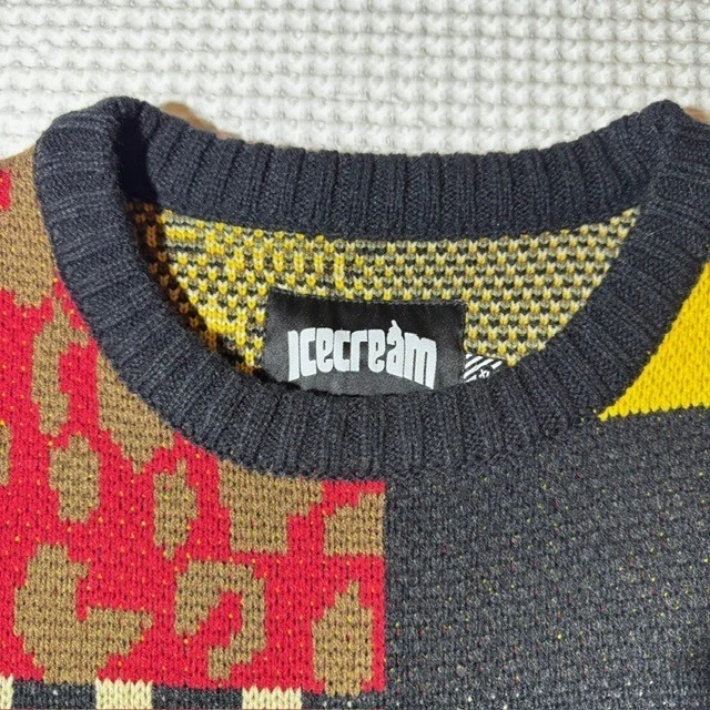 Ice Cream Men's Syrup Knit Sweater Size XL Billionaire Boys Club Running Dog - Image 3 of 4