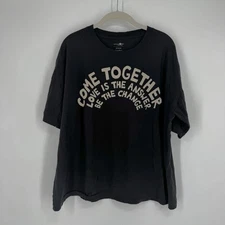 Natural Life t-shirt womens large L navy blue come together love oversized relax