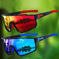 2Pcs Cycling Sunglasses Anti-UV Sports Bicycle Hiking Outdoor camping