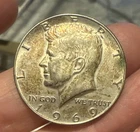 1969 D KENNEDY HALF DOLLAR UNITED STATES .50 Cent Coin 40% Silver Circulated *