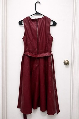 chinese dress ladies BRABUS Leather Dress Monza Red - Maßgeschneidertes Lederkleid main image 1