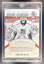 2012 Panini Limited Jonathan Quick Crease Cleaners Jersey Prime /25 #CC-JQ