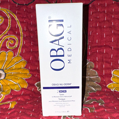 Obagi Medical Nu-Derm pH Balanced Toner Witch Hazel Aloe Face/Neck 6.7oz