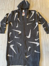 Nike Sportswear Phoenix Cozy Bouclé Long Knit Cardigan Size LARGE FD4282-254
