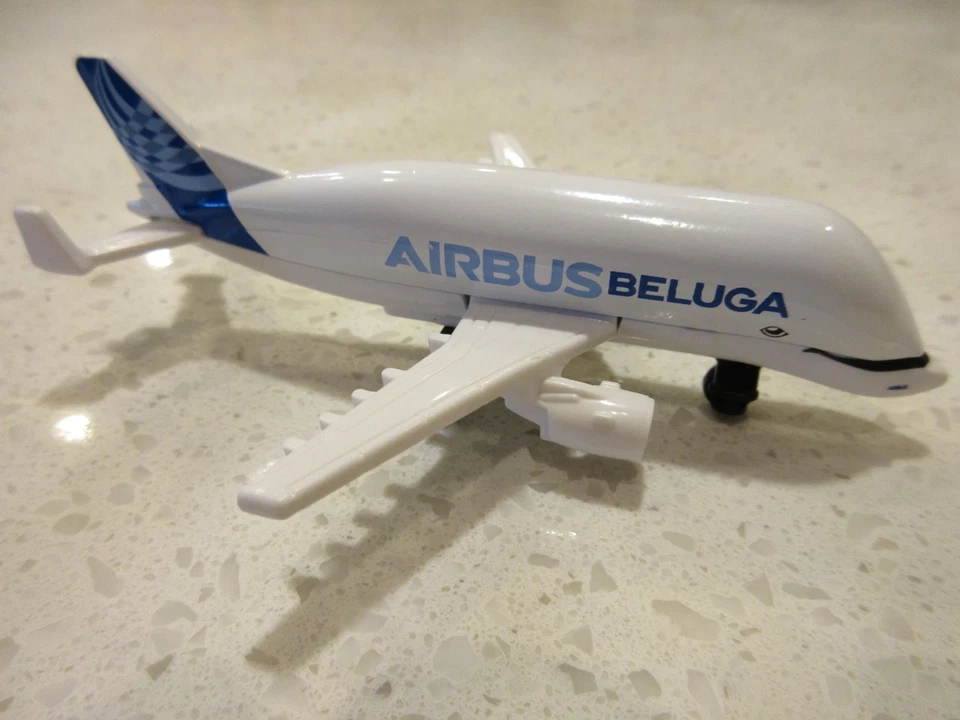 2025 Matchbox Airbus Beluga Airplane Sky Buster Diecast Toy Plane - Image 2 of 4