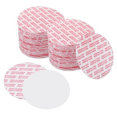 50mm/2'' Foam Lid Liner, 200Pcs PS Resistant Pressure Sensitive Seal White Red
