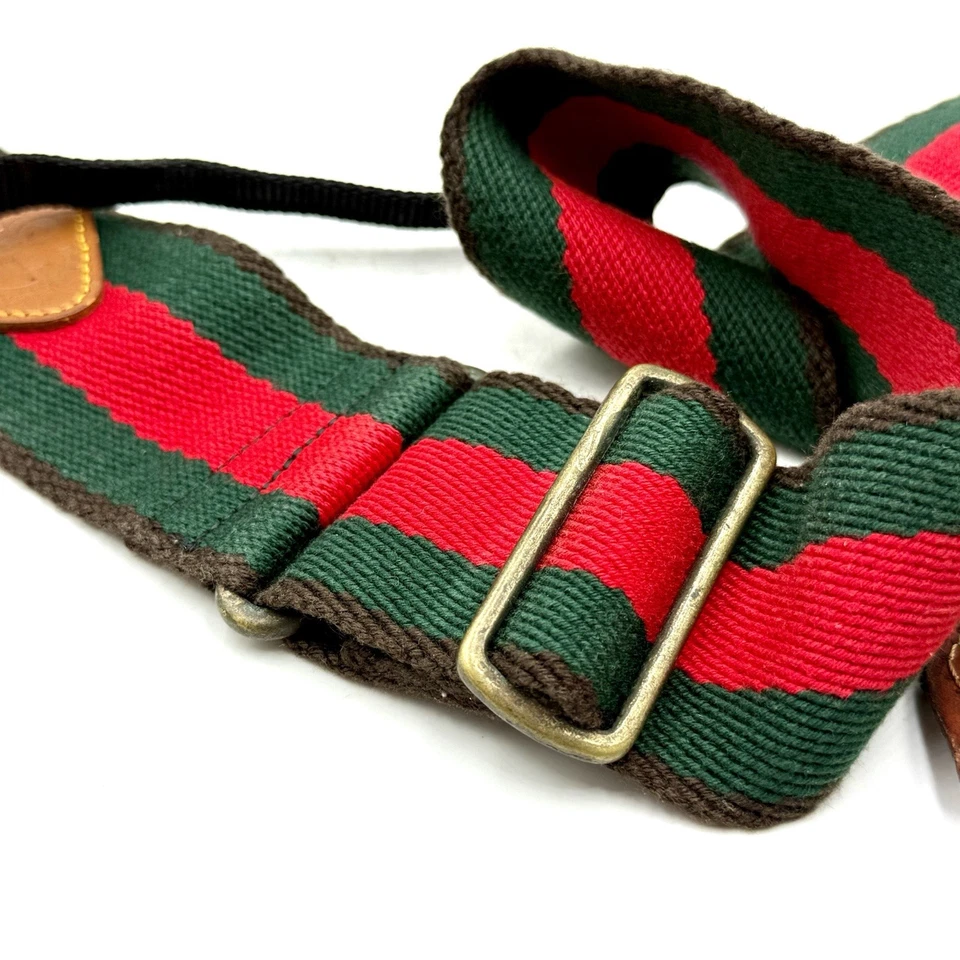canon camera neck strap Green/ Red  Vintage  - Image 4 of 4