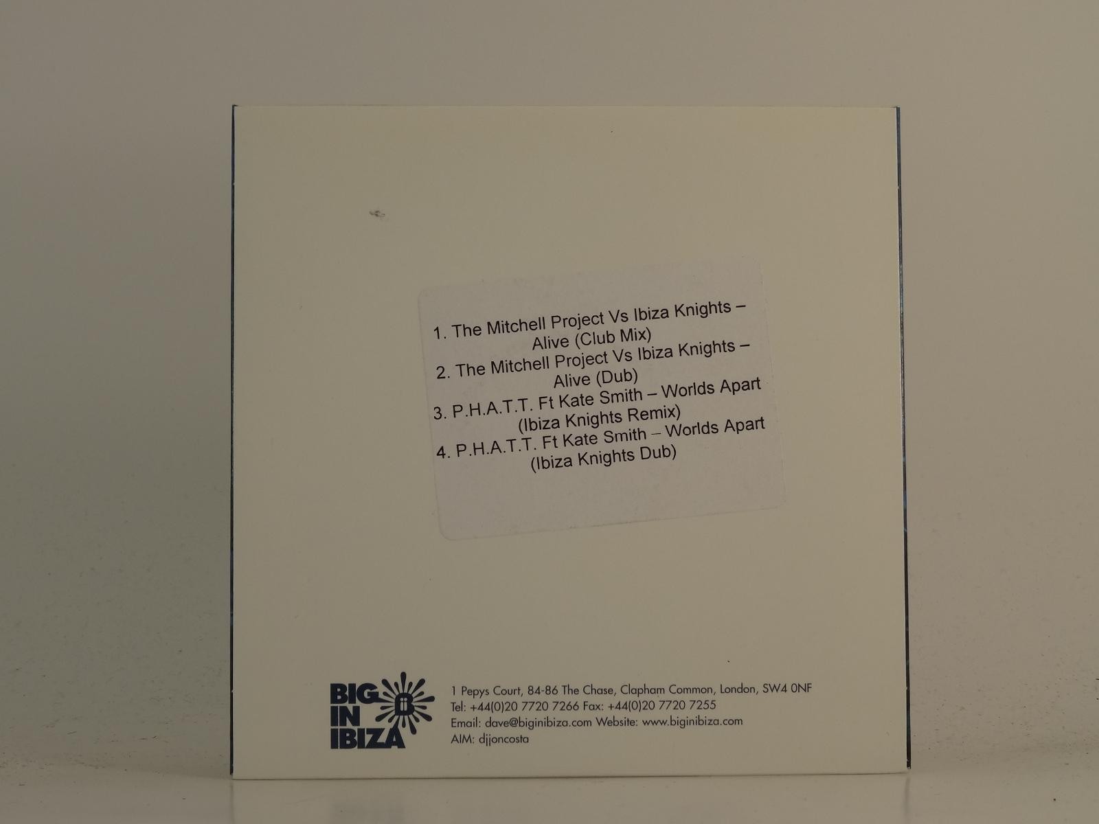 THE MITCHELL PROJECT/ P.H.A.T.T. ALIVE/WORLDS APART (H1) 4 Track Promo CD Single