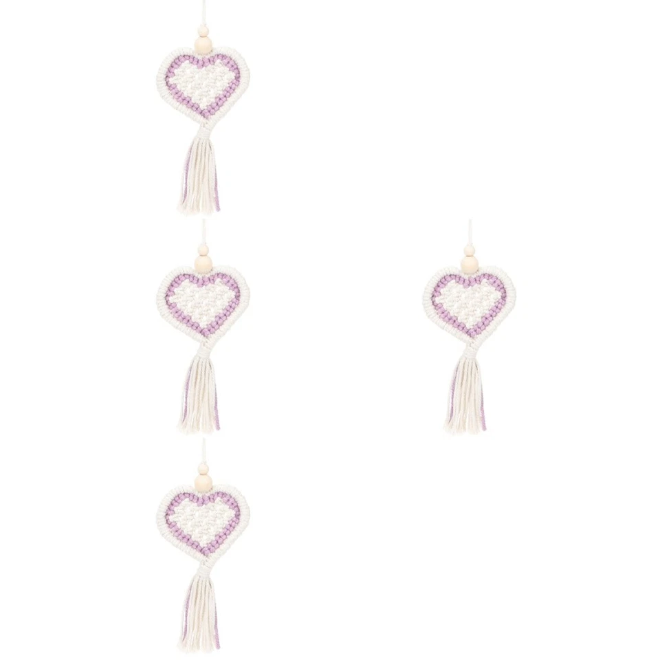 4 Count Valentinstags-party-dekoration Herzgirlande Valentinstag-Ornamente - Bild 1 von 4