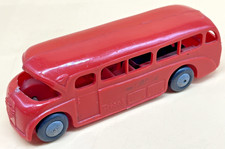 Tri-ang Minic Bedford Duple Coach Friction Toy Vintage Plastic Bus Working