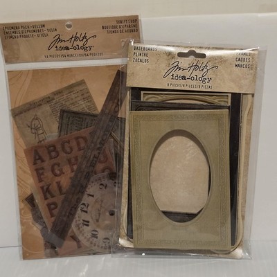 Tim Holtz Idea-ology Vellum Ephemera Pack Thrift Shop & Baseboards Frames
