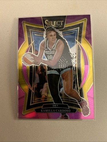 Kamilla Cardoso Panini 2025 WNBA Select Pink Flash Prizm Premier #180 Sky /99