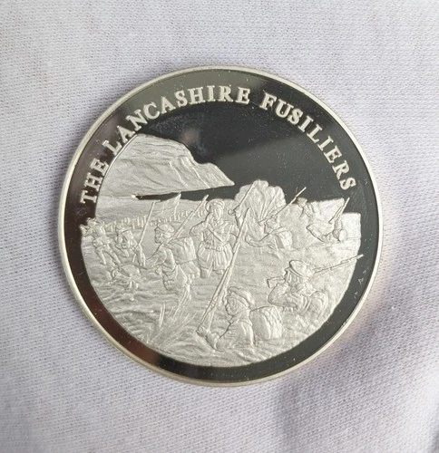45g Silver Proof Coin / Medallion 'Great British Regiments' Lancashire Fusiliers