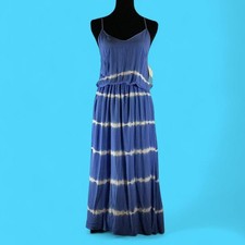 Blue tie dye maxi