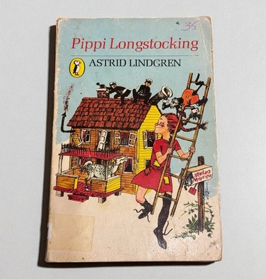 Pippi Longstocking by Astrid Lindgren Puffin Books Paperback Kids Book 1980 s
