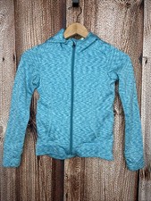 Athleta Girl Warm Up Athletic Zip Up Hoodie Girl  s Size S 7 Blue
