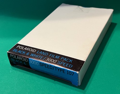 Polaroid Type 107 Land Film 3000 Speed B&W Exp 1968 Pack Vintage Sealed