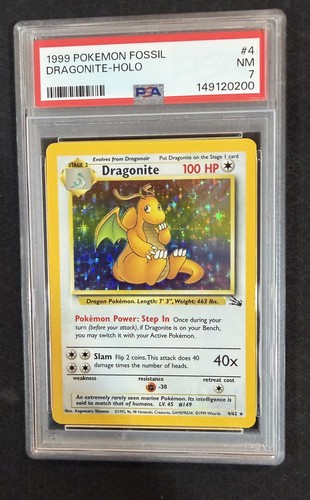 Dragonite (Unlimited) graded PSA 7 for sale on eBay