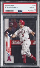 2020 TOPPS #497 ALBERT PUJOLS PSA 10