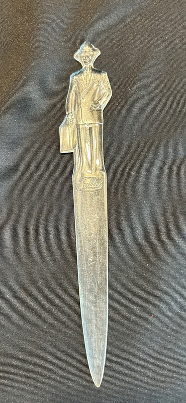 Vintage Rare Fuller Advertising Salesman Sample USA Clear Plastic Letter Opener