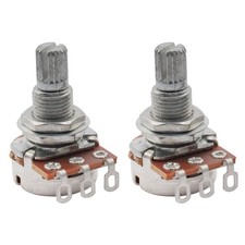 Musiclily Metric Mini 18mm Split Shaft Pot B500K Guitar Potentiometer 2 Pieces