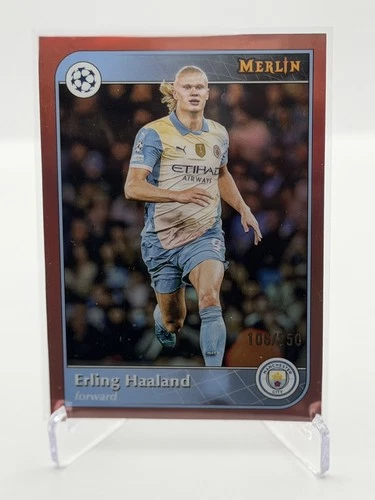 2024-25 Topps Merlin Uefa Club Competitions - Erling Haaland Rose Gold  /250