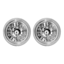 Replacement Halo Headlight Pair Fit For 7" Round H6014 H6015 H6024 Sealed Beam