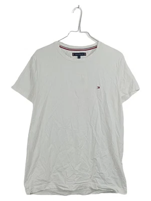 Tommy Hilfiger T-shirt Homme Blanc Basic Logo Coton (EU 50, INT M) - Photo 1/2