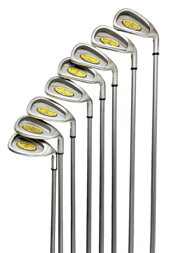 Silver Diamond Edition Graphite Shaft Irons 4 -9, PW & SW Right Handed Clubs