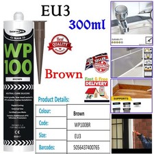 Bond It WP100 Silicone Sealant Seal Rapid Cure Mastic External Door Window 300ml