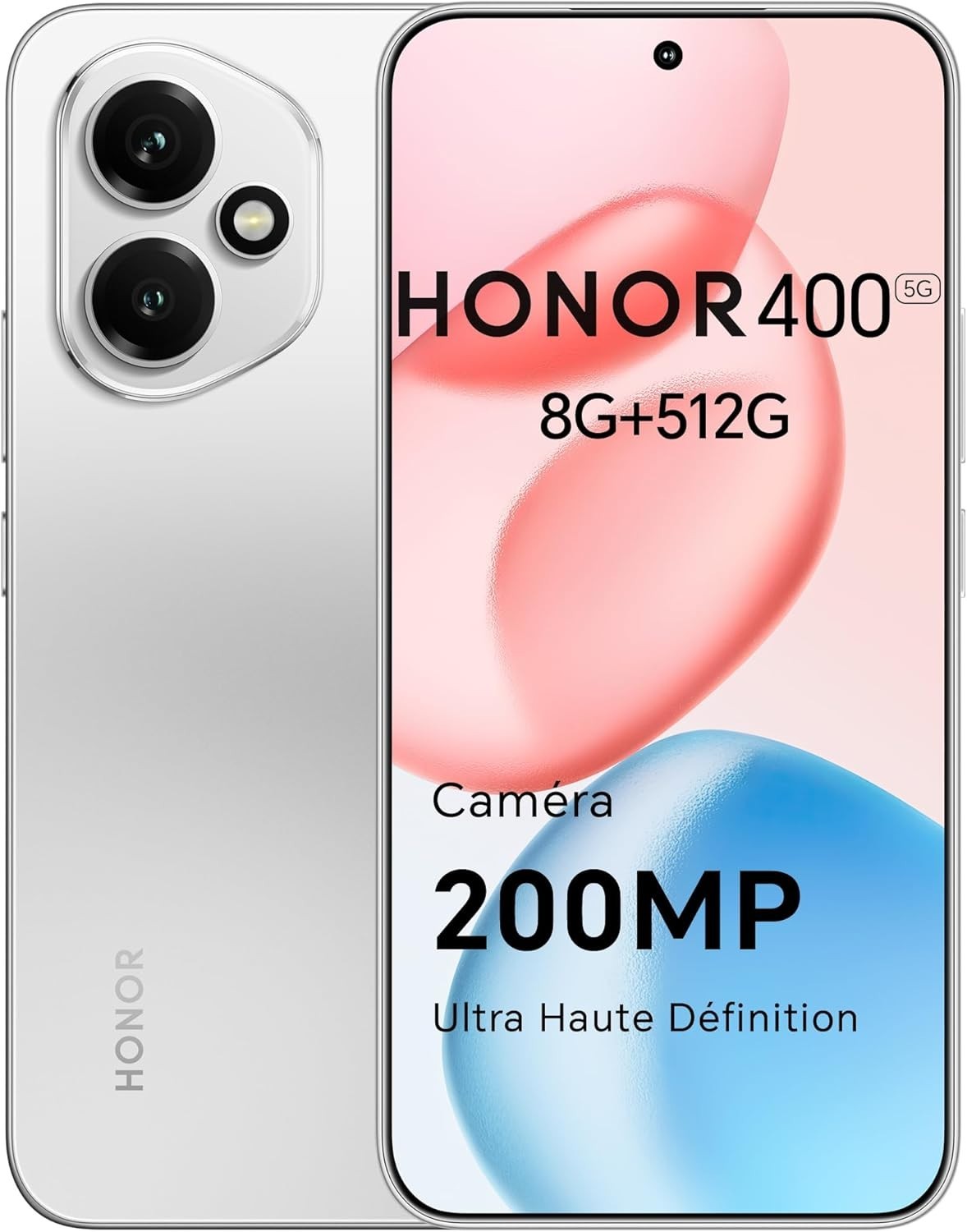 HONOR 400 5G Blanc : profitez de 512 Go de stockage pour vos vidéos