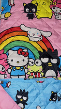 Hello Kitty and Friends Twin Quilted Reversible Blanket Pink 60x90 Polyester