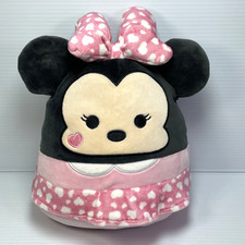 Disney Squishmallow Minnie Mouse Plush 10" Pink Skirt Hearts
