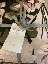 Anthropologie Organic Cotton Floral Design Queen Duvet New